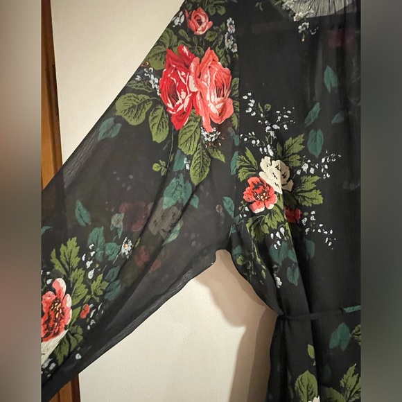 Loft- Floral sheer overlay slip dress- size medium - Picture 4 of 9